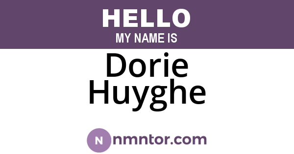 Dorie Huyghe