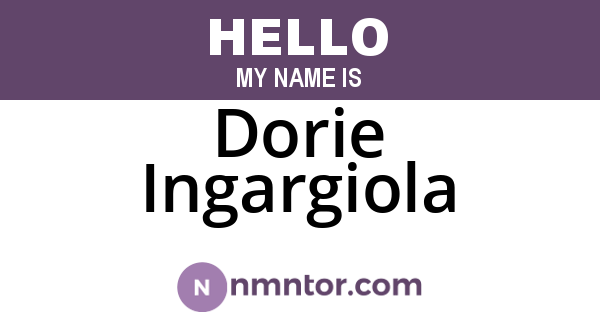 Dorie Ingargiola