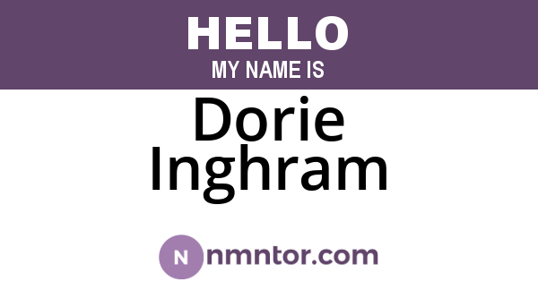 Dorie Inghram