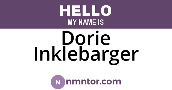 Dorie Inklebarger