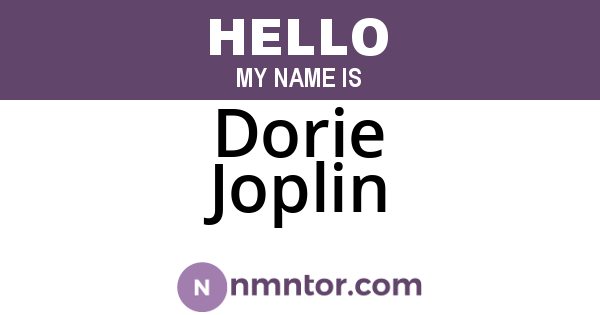Dorie Joplin