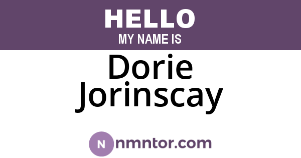 Dorie Jorinscay