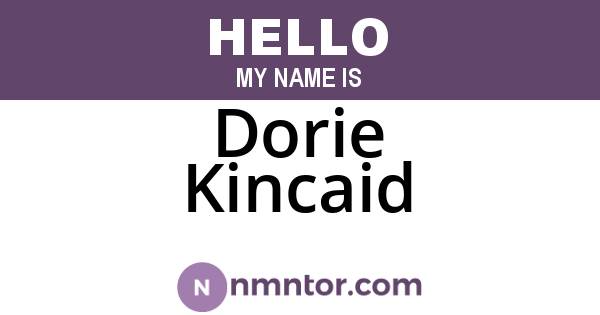 Dorie Kincaid