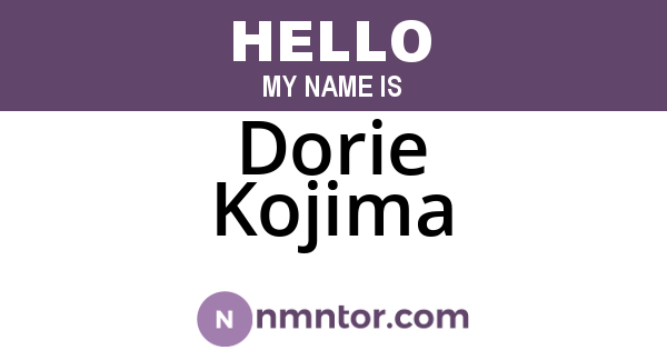Dorie Kojima