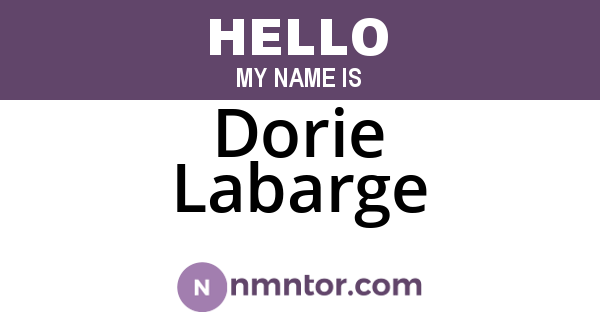 Dorie Labarge