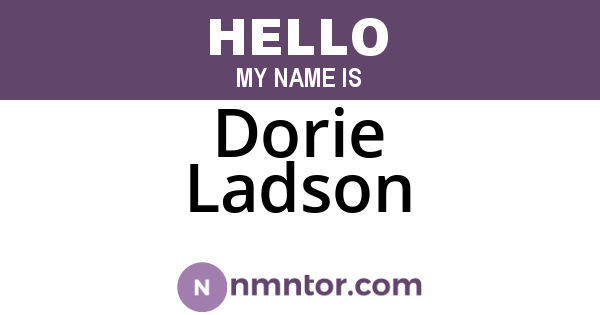 Dorie Ladson