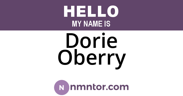 Dorie Oberry