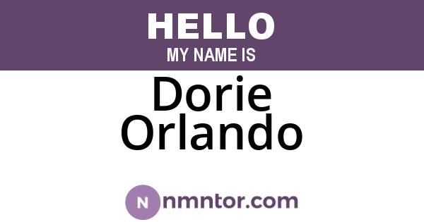 Dorie Orlando
