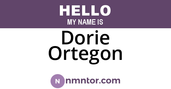 Dorie Ortegon