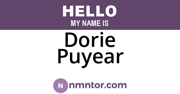 Dorie Puyear