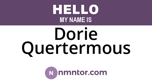 Dorie Quertermous
