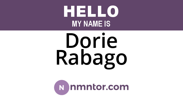 Dorie Rabago