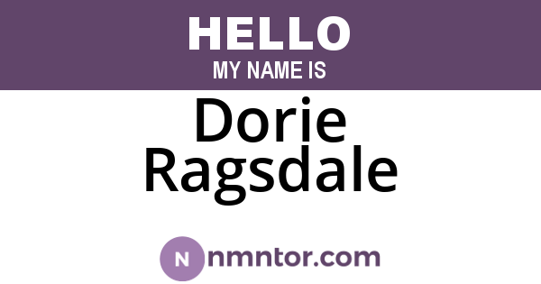 Dorie Ragsdale