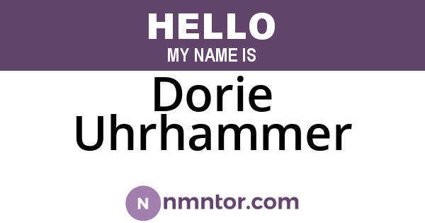 Dorie Uhrhammer