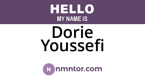 Dorie Youssefi