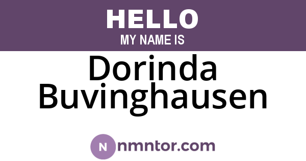 Dorinda Buvinghausen