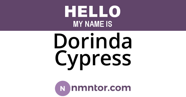 Dorinda Cypress