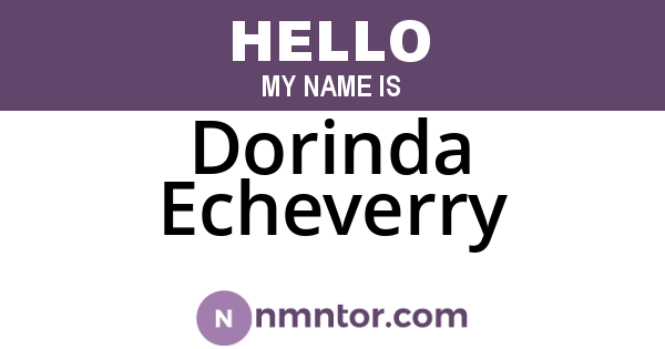 Dorinda Echeverry