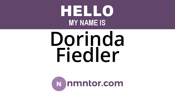 Dorinda Fiedler