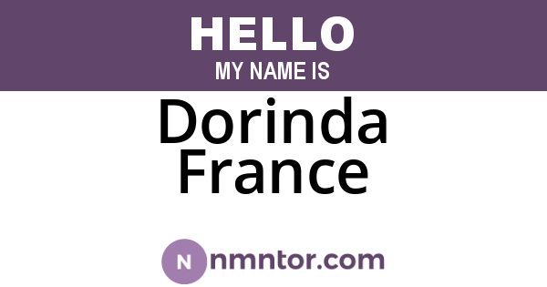 Dorinda France