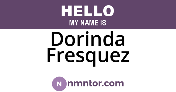 Dorinda Fresquez