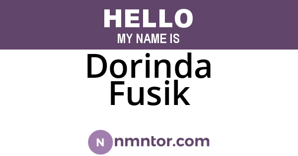 Dorinda Fusik