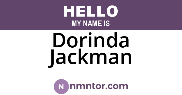 Dorinda Jackman