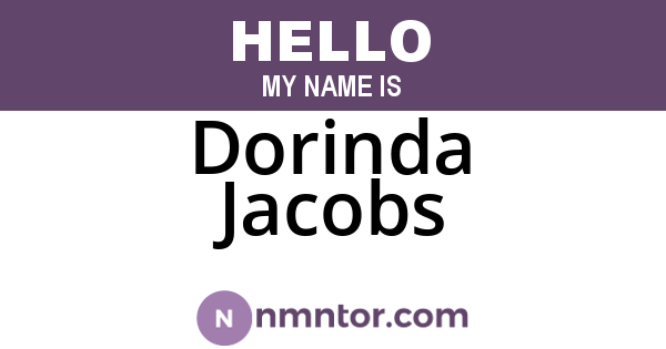 Dorinda Jacobs