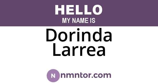 Dorinda Larrea
