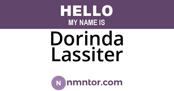 Dorinda Lassiter