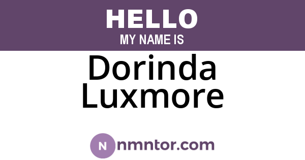 Dorinda Luxmore