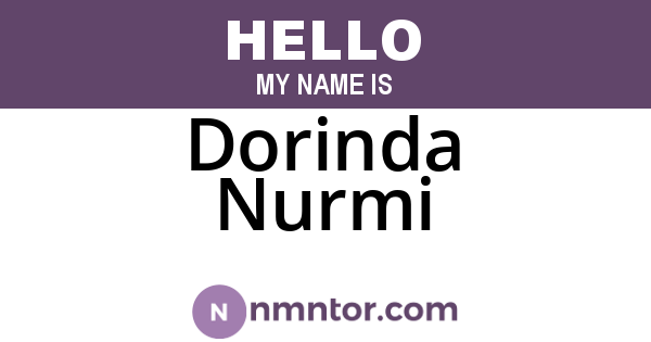 Dorinda Nurmi
