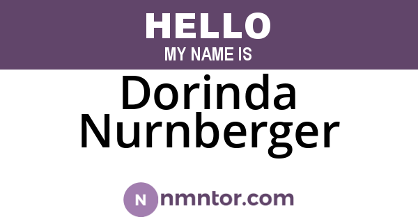 Dorinda Nurnberger