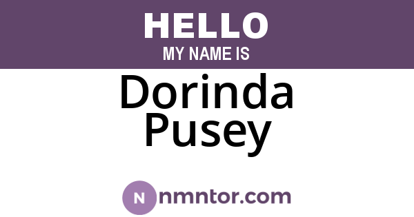 Dorinda Pusey
