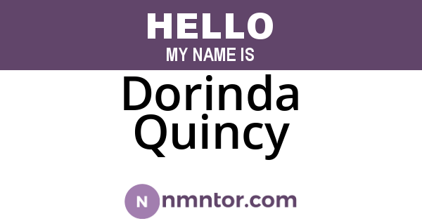 Dorinda Quincy