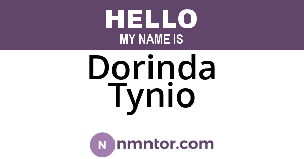 Dorinda Tynio