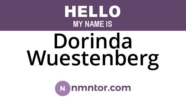 Dorinda Wuestenberg