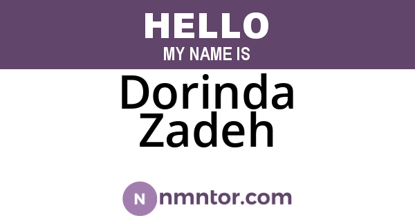 Dorinda Zadeh