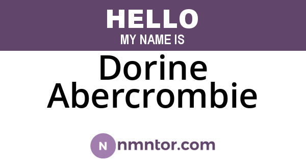 Dorine Abercrombie