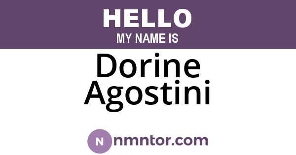 Dorine Agostini