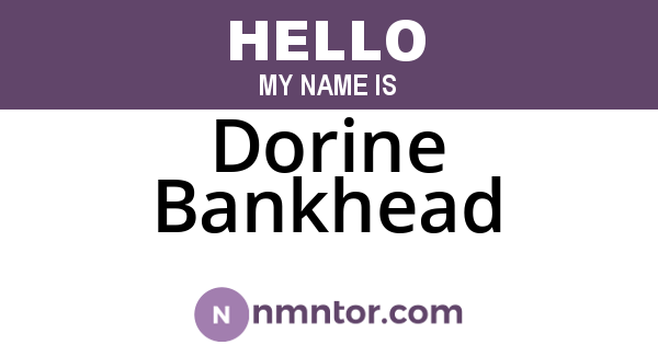 Dorine Bankhead
