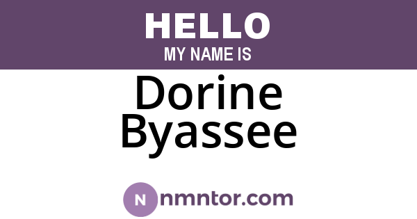 Dorine Byassee
