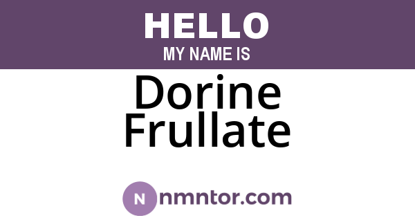 Dorine Frullate