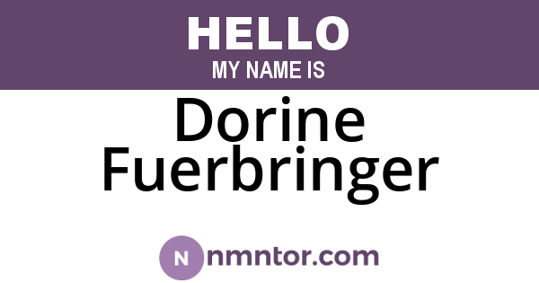Dorine Fuerbringer