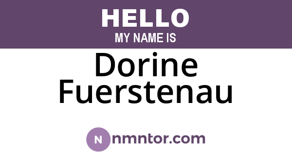 Dorine Fuerstenau