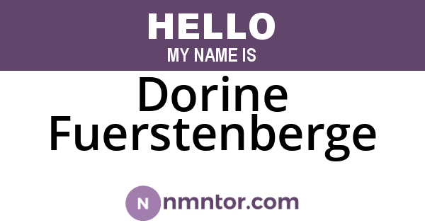Dorine Fuerstenberge