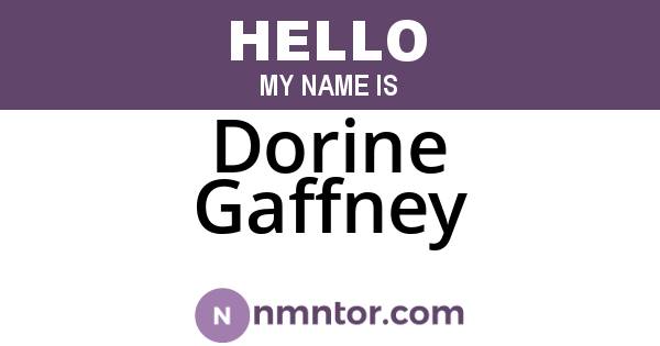 Dorine Gaffney