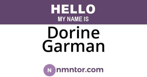 Dorine Garman