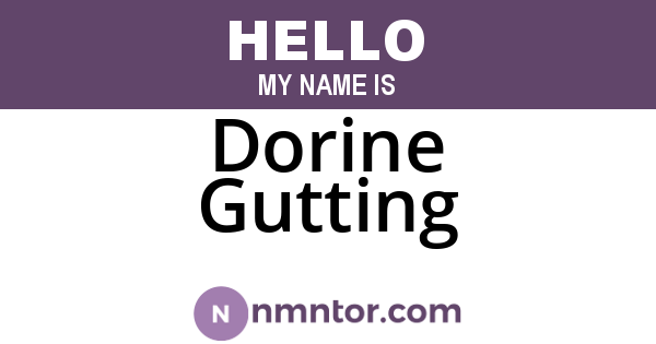 Dorine Gutting