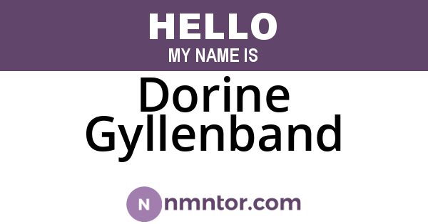 Dorine Gyllenband
